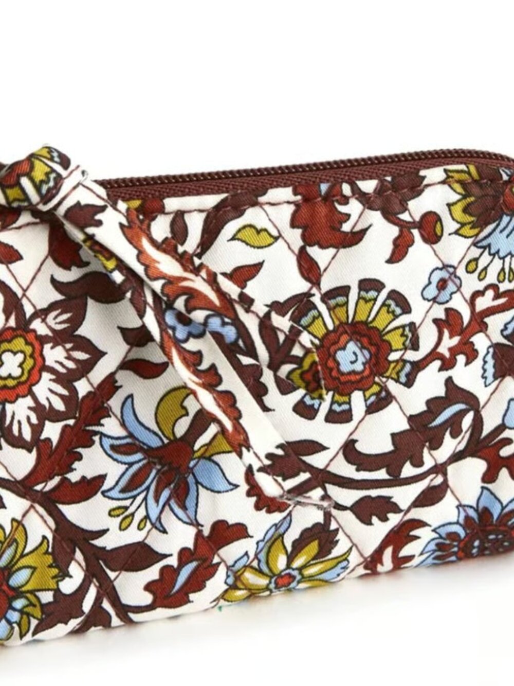 Vera Bradley Zip Card Pouch In Marrakesh Vines Cream/NWT - Picture 3 of 8